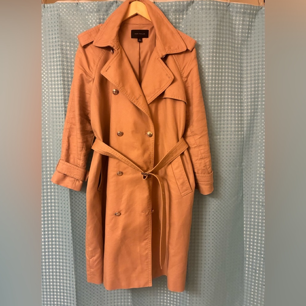 Ann Taylor Peach Trench Coat